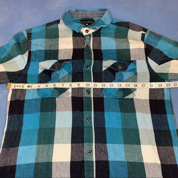 Billabong Men's Box Flannel Button down shirt  size M - Picture 12 of 13